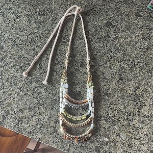Anthropologie Layered Adjustable Rope Necklace